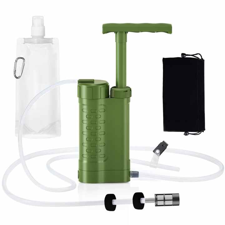 Camping Water Purifier, Emergency Survival Water Filter 