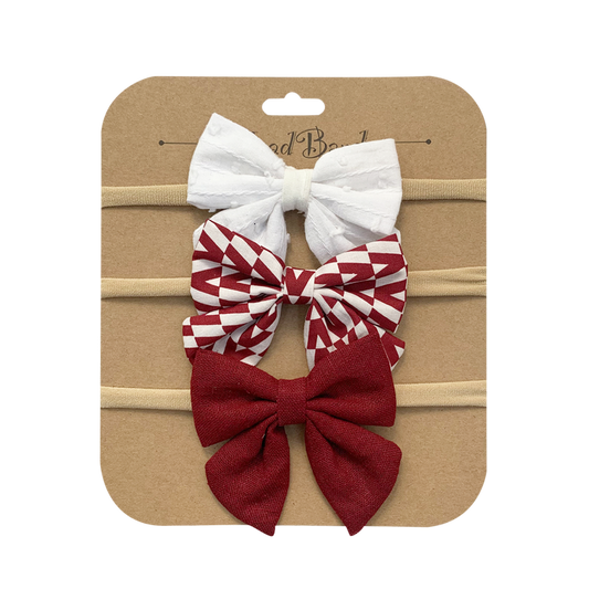 Hair Accessories Cotton Linen Hair Ribbons Nylon Hairband 