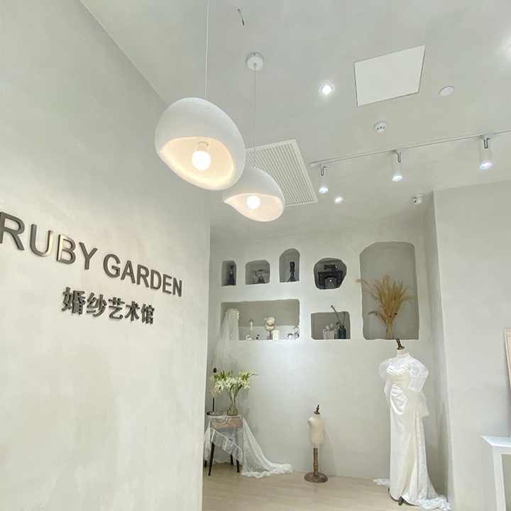 Luxury Designer Pendant Lights Semicircular Resin Chandeliers 