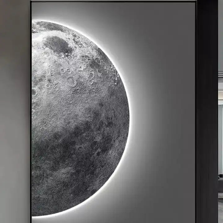 لوحة فنية على شكل كوكب حائط فاخرة حديثة . Modern Luxury Planet Wall Art