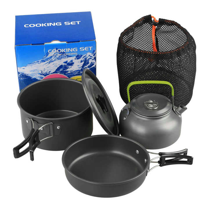 Portable Outdoor Camping Cookware Set, Ultra 