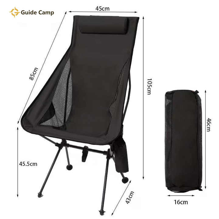 Outdoor Folding Chair, Portable Moon Chair for Beach, 