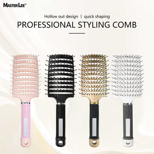 Factory Masterlee Brand Waterproof Vented Hair. فرشاة شعر منحنيه مقاومة للماء من ماركة Masterlee، مزودة