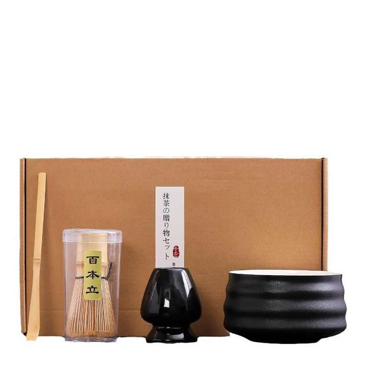 Ceramic Matcha Bowl with Whisk 