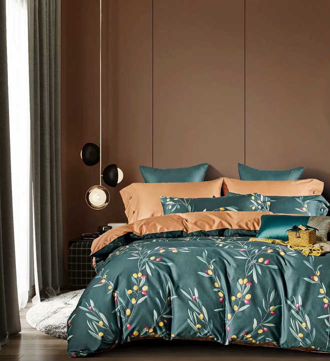 Custom Cotton Bedding Set, Satin Cotton 