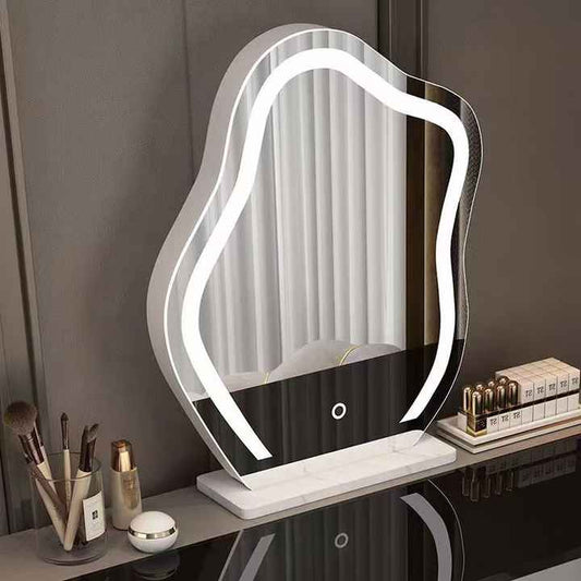 مرآة زخرفية عصرية غير متناظرة لمداخل غرفة المعيشة والحمام معلقة Modern Asymmetrical Decorative Mirror for Living Room and Bathroom Entryway Hanging