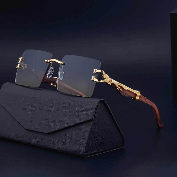 Fashionable sunglasses with a head