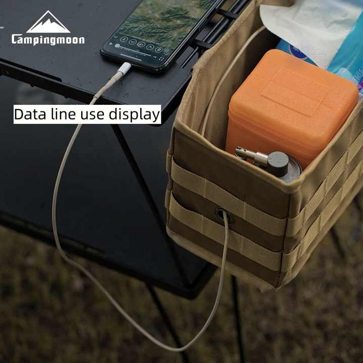 Outdoor Camping Picnic Table Side Storage Bag, Office 