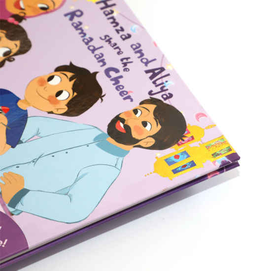 Printed board for children's cardboard stories