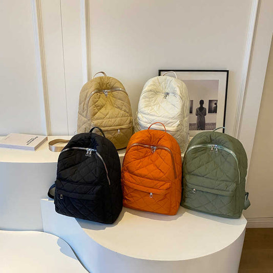 حقيبة ظهر نسائية نايلون كاجوال عصرية جديدة - New Fashion Casual Nylon Women Backpack