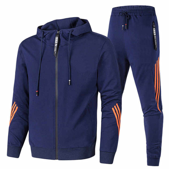 Men's Casual Tracksuit Hoodie and Pants 2 