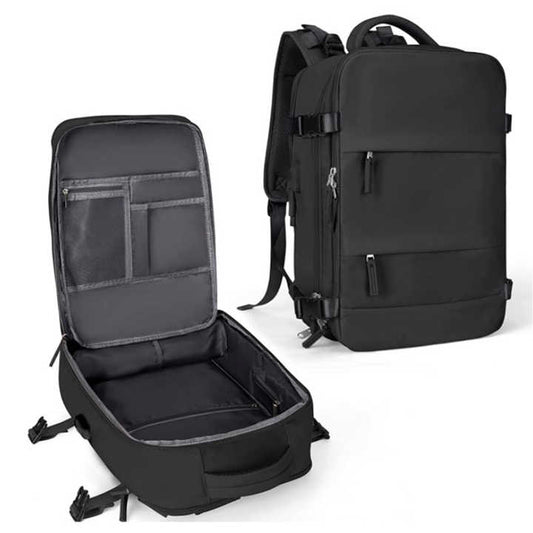 New Small Backpack Double Zipper USB Port Backpack 