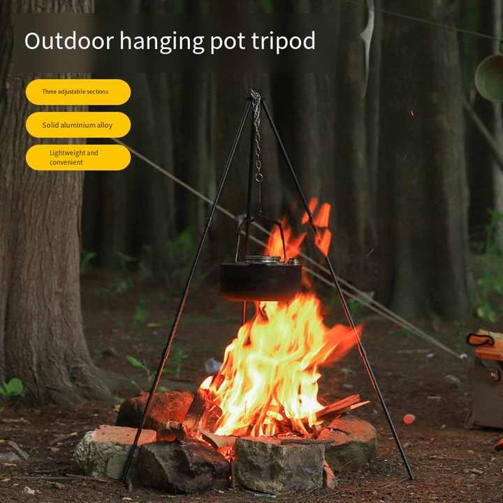 Portable 5 Section Adjustable Camping Tripod Aluminum 