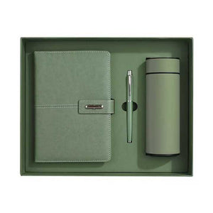 Luxury PU Leather Hard Cover Notebook with Refillable Pen Graduation Gift Notebook 