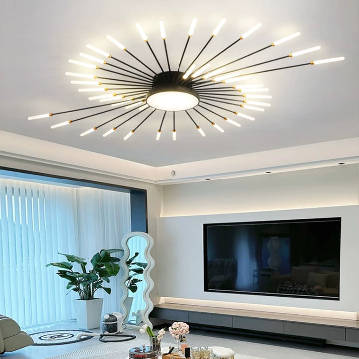 living room lighting fireworks 