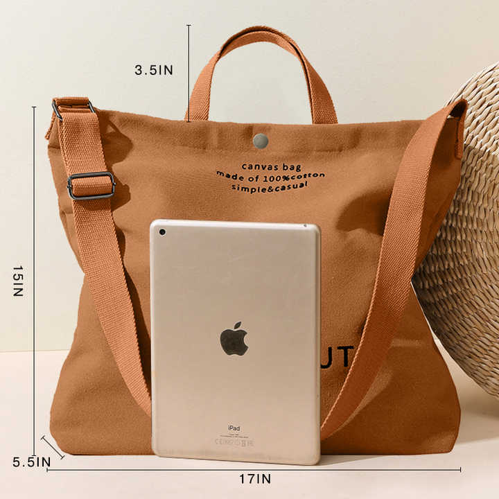 Women's shoulder bag made of high-quality cotton fabric