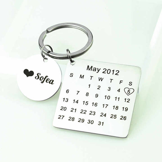 Diy Stainless Steel Keychain Couple -سلسلة مفاتيح