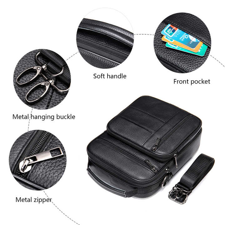 Genuine leather crossbody bags