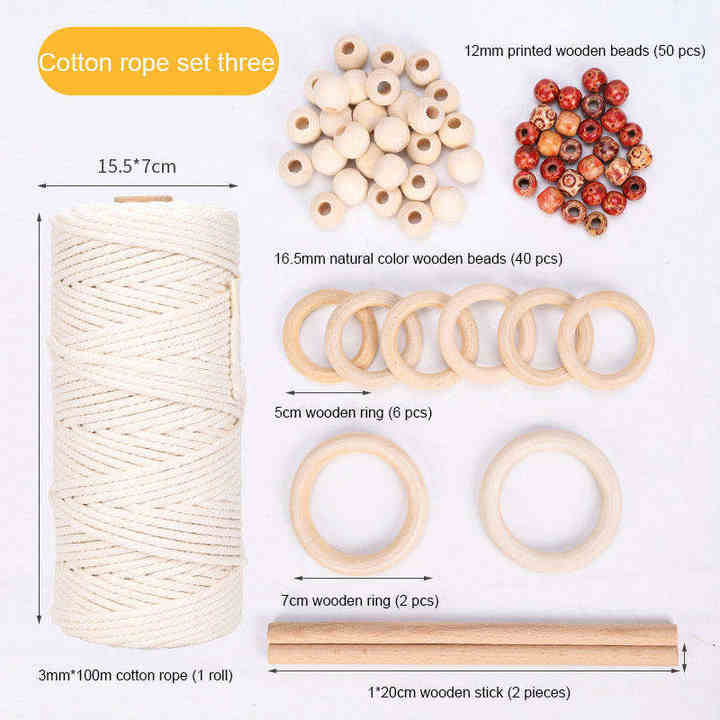 Natural macrame rope 