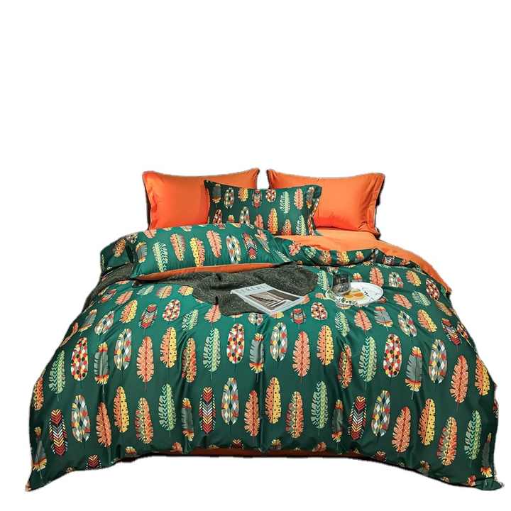 High quality printed duvet cover set made of 100% cotton. 