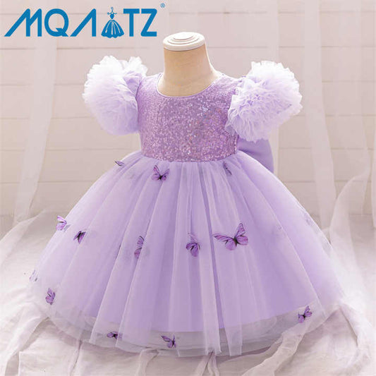 Child Sequins Frock Golden - فستان ترتر للأطفال