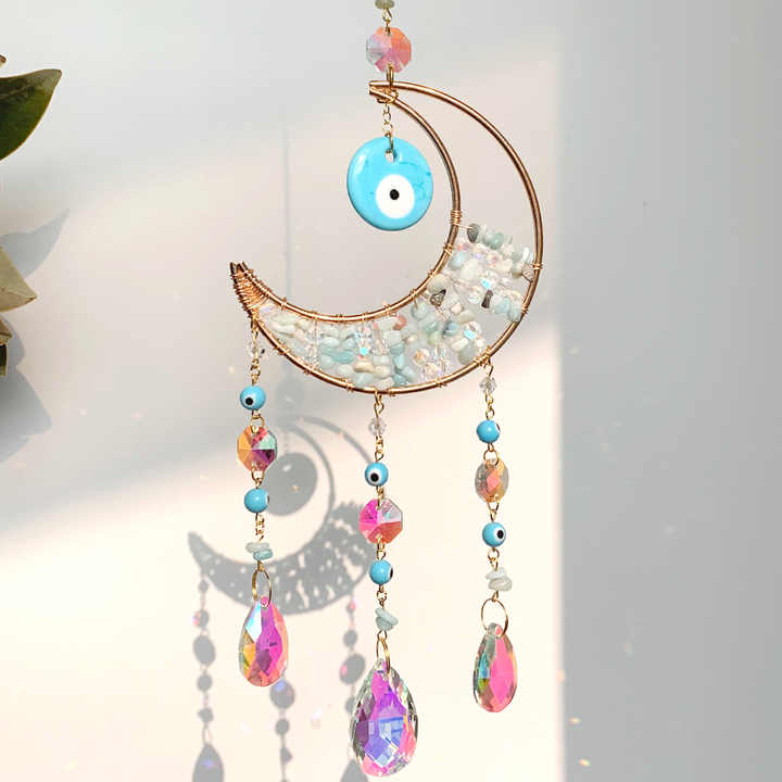 High Quality Natural Crystal Sun Catch Moon Catch 
