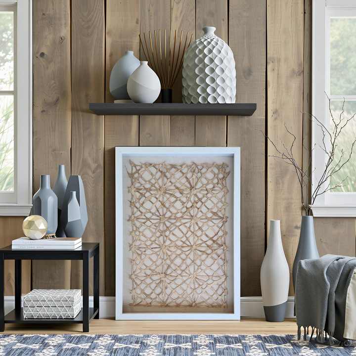 لوحة فنية جدارية بخطوط تجريدية . Abstract Lines Wall Art
