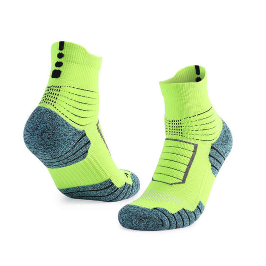 sweat absorbing, breathable and shock-absorbing sports socks جوارب كرة السلة للرجال والنساء ذات قاع سميك ومنشفة