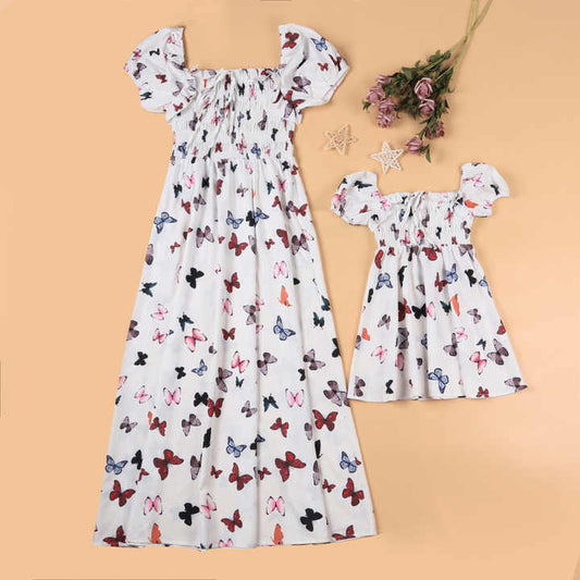فستان طويل للأم والأبنة  Dress Mommy and Me