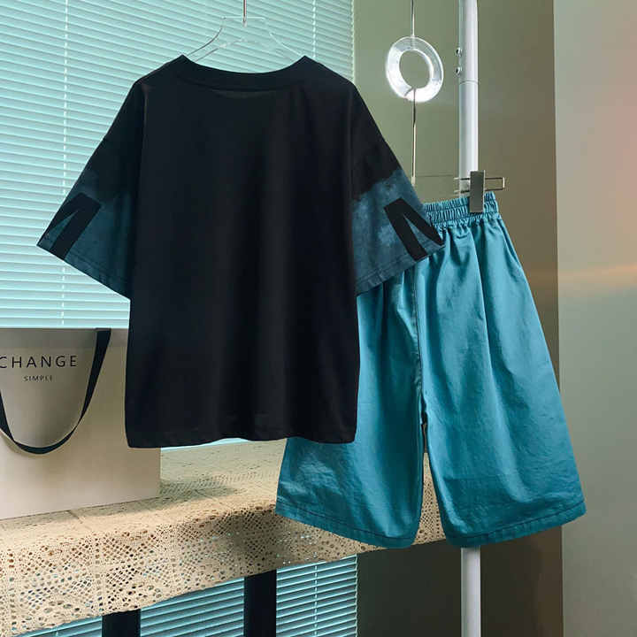 Men's T-shirt, boys' set 