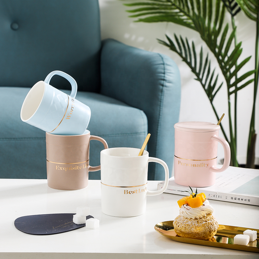 Four Color Options Round Cylinder-Coffee and Tea Mug 