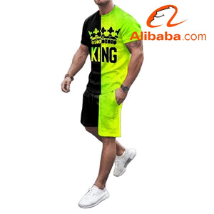 جديد الرجال الصيف قصيرة الأكمام الرياضية