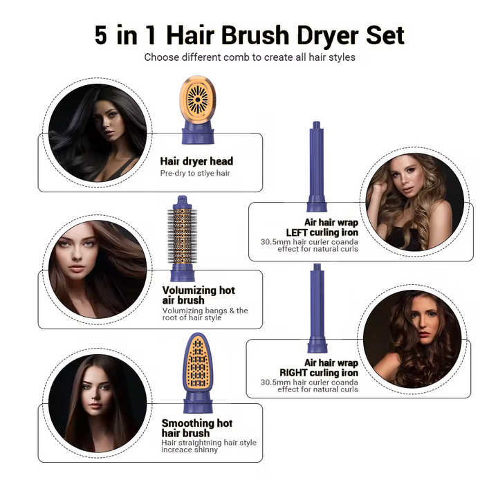 Five Plus Hair Styling Tools, Multi- 