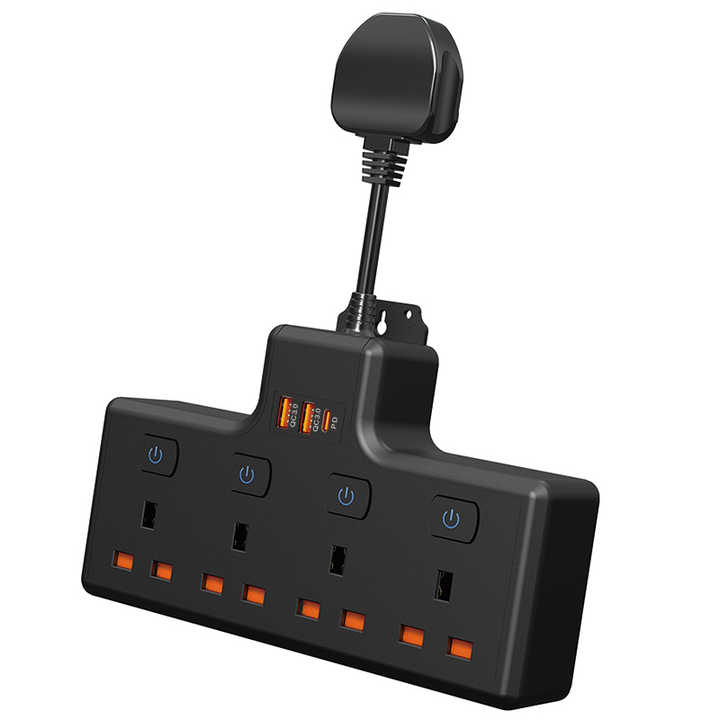 High quality support Q3.0 and PD power board socket for mobile phone fast charging wall mounted plug sockets 