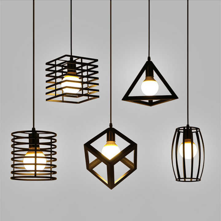 small modern iron chandelier 
