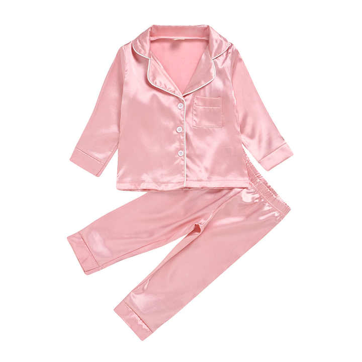 Children's silk pajamas 