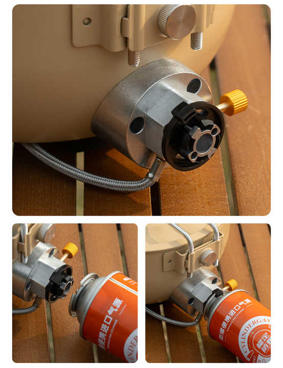 Portable Outdoor Camping Windproof Gas Stove and 