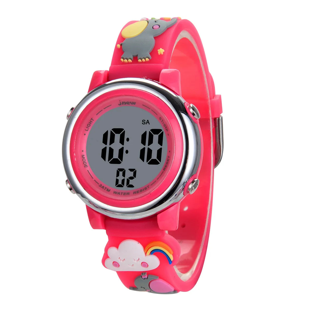 Waterproof backlit children's watch 