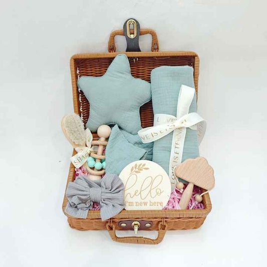 Shower Gift Set Hamper Blue-مجموعة هدايا حفل