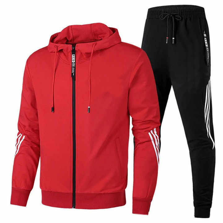 Men's Casual Tracksuit Hoodie and Pants 2 