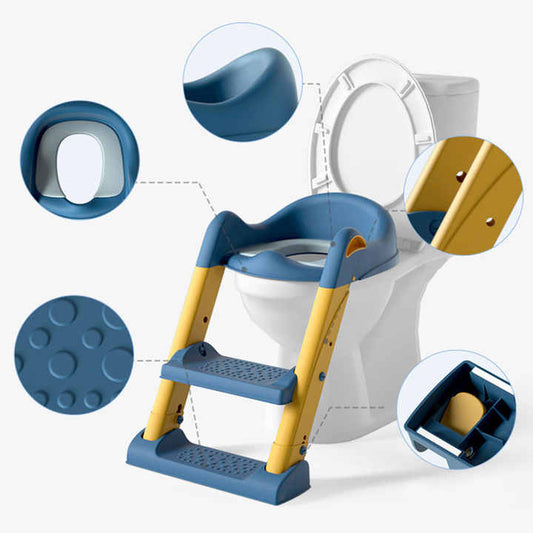 Toilet Seat Ladder Baby  -ناعمة لتدريب الأطفال