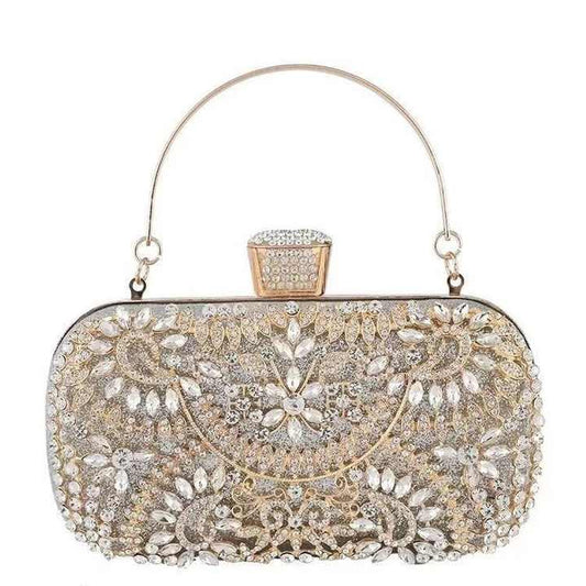 Luxury Party Clutch Bags for Women, Rhinestone Handbags 