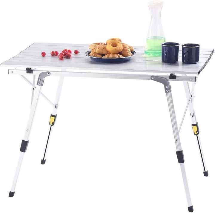 Roll up table top mesh layer portable camping outdoor 
