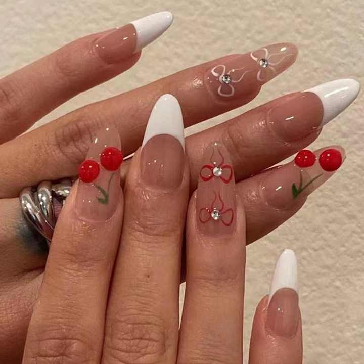 French Style Romantic- Acrylic Nails 