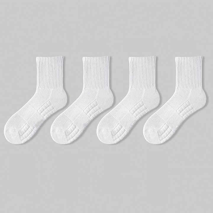 Custom Logo Gym Tennis Socks Mid Crew Solid Color Athletic Ankle 