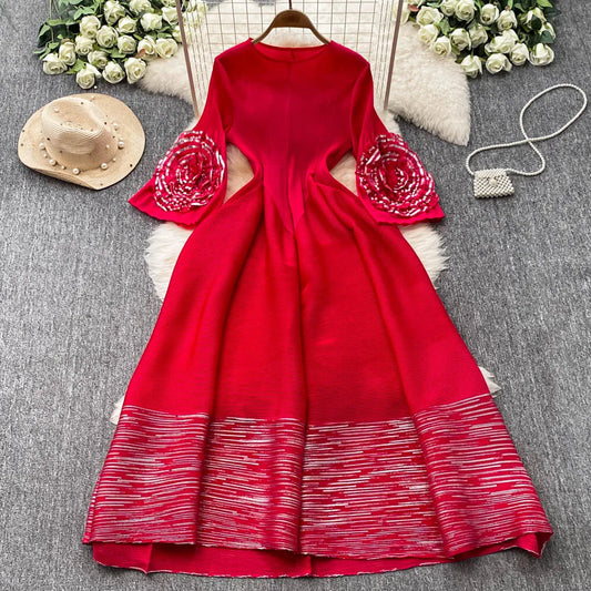 فستان نسائي طويلة  على الطراز الأوروبي