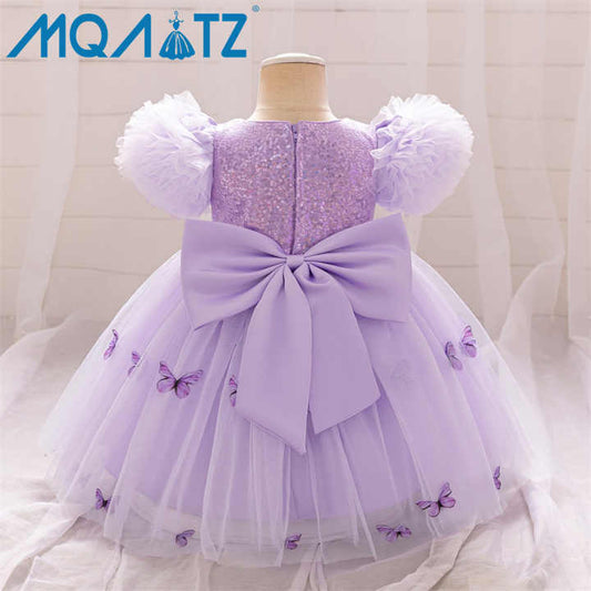 Child Sequins Frock Golden - فستان ترتر للأطفال
