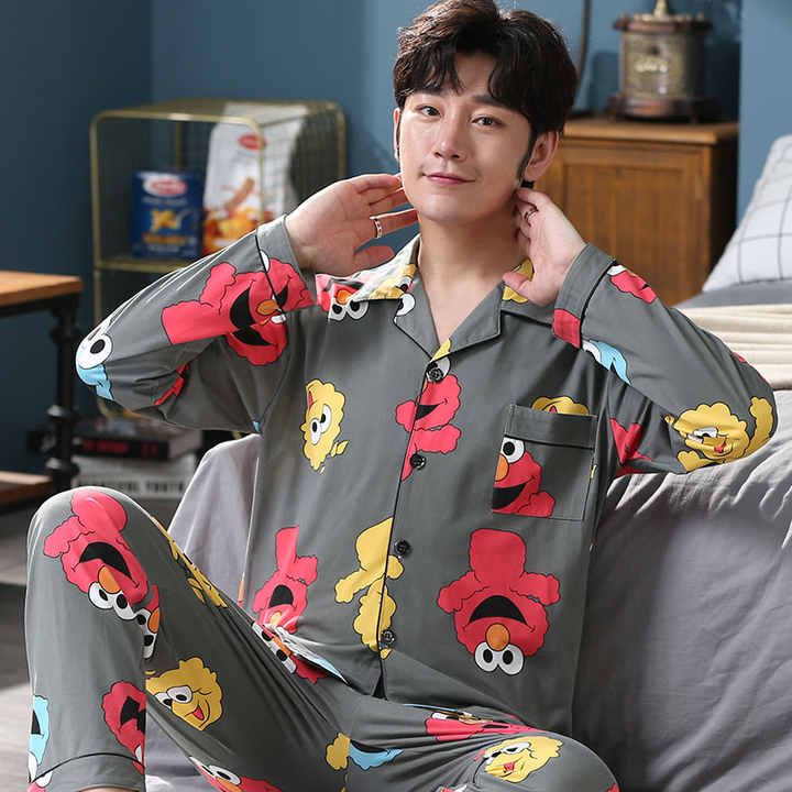 Men's long-sleeved sleepwear 