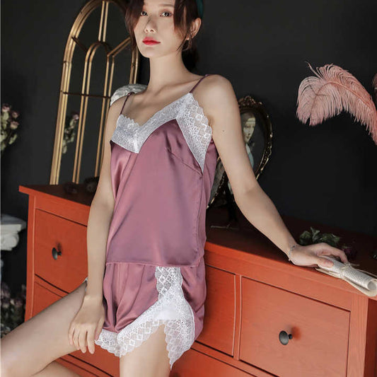 Pajamas Satin Sexy -طقم بيجامات