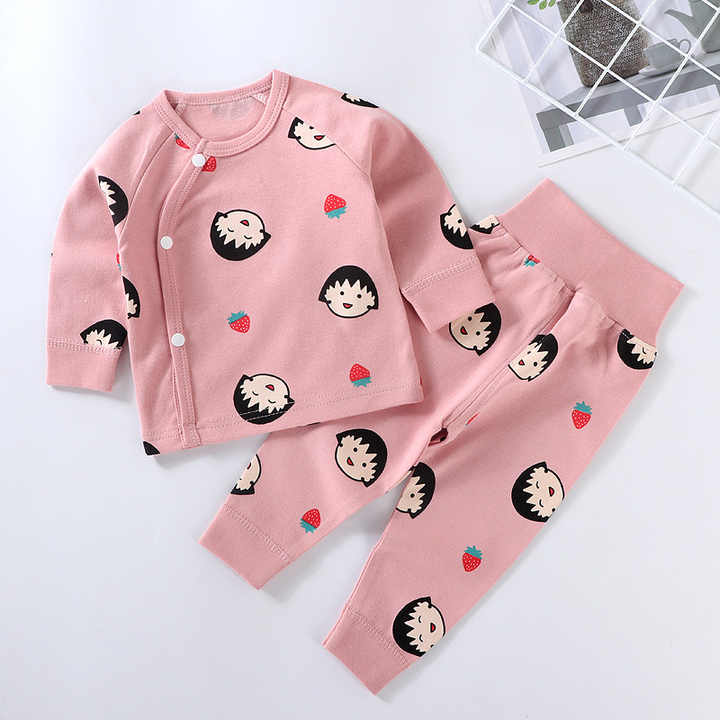 طقم بيجامة قطنية للأطفال جديدة رائجة البيع بالجملة ، طقم ملابس داخلية دافئة للبنين ، ومجموعة خريف للبناتNew hot sale wholesale children's cotton pajama set, boys' warm underwear set, and girls' autumn set